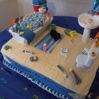 Fabulous At Fifty For my SIL's mom, I had the most fun making this cake. I had to travel an hour with it so I took all the pieces to put on the cake at...