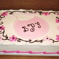 Baby Bib I used the pearl dragees around the bib..thought it added a nice touch.