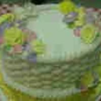 Course Ii Final Basketweave w/ royal icing flowers