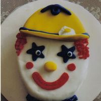 Clown With Fondant this was one of the old wilton class cakes