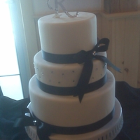 Black And White Bling Cake 