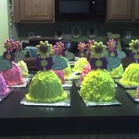 Sunshine yellow cake with butter cream and chocolate for the candy