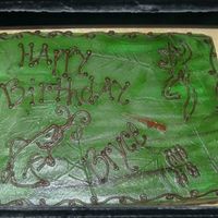 Hunting Fishing Camo Cake 