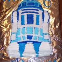 R2 D2 FOR NEPHEWS B-DAY PARTY. EVERYONE LOVED IT.