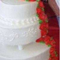 Mom And Dad's 40Th Anniversary Cake this was for my folks' ruby anniversary, hence the red roses. :) The roses were 'on a stick' method, and I even did one on...