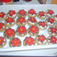 Poinsettia Cupcakes We had a final exam review in my college algebra class this week. I opened my big mouth and suggested a party... and got put in charge of...