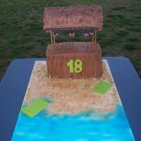 Tiki Bar This is a cake I made for my niece's 18th birthday. It had real lights in it with fondant lanterns