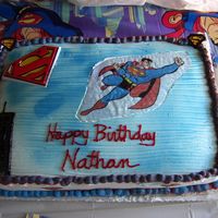 Superman 4Th Birthday Cake This is my first Superman cake ever made. It is not as perfect as others, but I shall learn as I go along.
