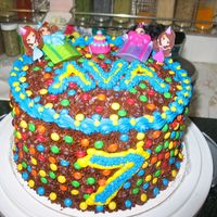 Candy Commotion Birthday Cake The request was for chocolate cake with candy.