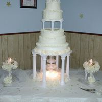 "serenity" Cakes By Nadine This is a 5 tiered cake I did for my friends wedding on April 28,2006.I named this one Serenity, this was my very first wedding cake that I...