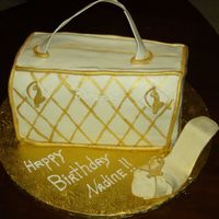 Baby Phat Cake I did this WASC cake for my soldier's GF who is in love with anything Baby Phat ( clothing line)so I made the purse and shoe for her...