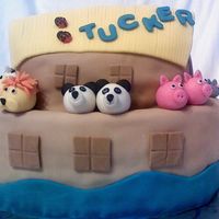 Noahs Ark Pic 1 This was for a baby shower and the babys room was based on Noah's Ark....I think the animals turned out great (if I do say so myself)...