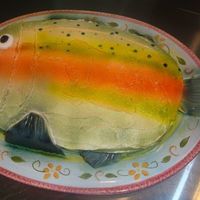 Fish My first time airbrushing a cake. It takes a lot of practice.