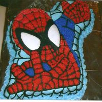 Spiderman I made this for my nephew's fourth birthday. He was really into Spiderman at the time and loved it.