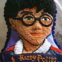 Harry Potter Birthday Cake Made this for my son's 8th birthday. First character cake I've ever done. Everyone seemed to really enjoy it.