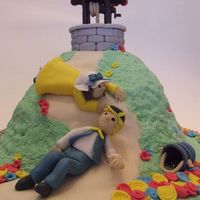 Jack And Jill ....... Jack and Jill went up the hill to fetch a pail of water.........Another school raffle prize!! All fondant and modelling fondant.