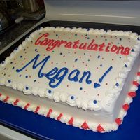 8Th Grade Promotion Cake Simple sheet cake for 8th gr. promotion. Vanilla and chocolate marble with vanilla BC