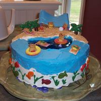 Pool Party Cake 