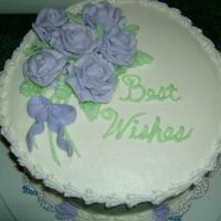 My First Cake With Roses This is a dummy cake I made for my Wilton class. My first time making roses. The buttercream was a little stiff.