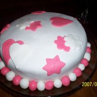 Fondant Fun This was my B-day cake and it was alot of fun. The kids loved it and theMM Fondant. My DH kept eating the shapes as I made them so it was a...