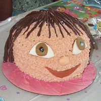 Dora The Explorer Hair is chocolate Twizzlers