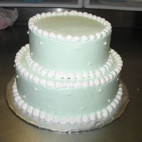 Mint Green Cake small wedding cake....