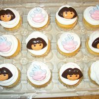 Dora Cupcakes Simple Dora Cupcakes to go with cake