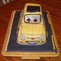 My First 3-D Carved/fondant Cake Made this for my younger son's 10th birthday.