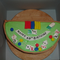 Blackjack Table Cake Blackjack table for my father in-law's 60th birthday. Fondant with fondant accents.