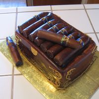 Cigar Humidor Cake I tried to make this cake look like one I saw on the Charm City Cakes website.It was for my Hubby's b-day. It was my first cake made...