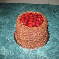 Dessert Cake A dessert cake I made with Cherry Brandy and cherries. It was yummy...