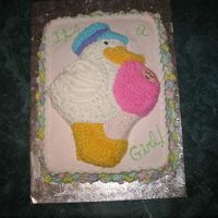 Stork Baby Shower Cake This is a cake I did just recently for a Baby shower....The looks so much better in person. The picture doesn't do it any justice at...