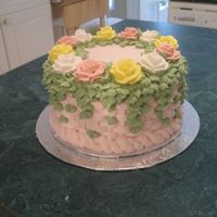 Basket Of Roses I made this cake for my grandmother's 97th birthday.....Just started goofing around and this is what I came up with.....