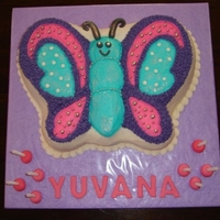 Butterfly Cake Vanilla sponge cake with Buttercream Icing