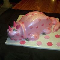 3D Dino This cake was made for my daughter's 3rd bday. I tried to talk her into a castle cake but she insisted on a triceratops! So here is...