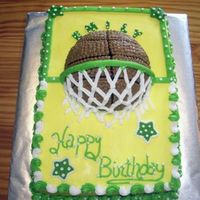 Basketball Birthday Cake 