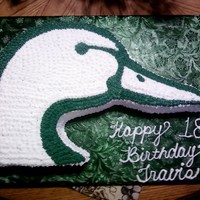 Ducks Unlimted Cake Yellow cake with half chocolate and have bavarian cream