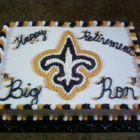 Saints Buttercream icing