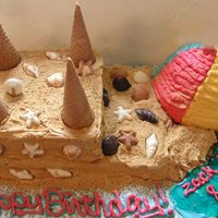 Day At The Beach This was for my son and nephew, Zack and Zach. We had a beach theme, complete with blue seashell fettucini and hot dog octopus, with blue...