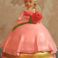 Fairy Tale Princess Chocolate princess, white base. White chocolate mmf. Rose is Starbursts with mmf stem made on a sucker.