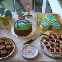 Oh Boy Take 2 A shot of the whole table for the shower. Mine is the "Oh Boy" one with the basket weave.
