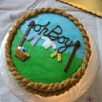 Oh Boy Thanks to all of you who let me model this cake after your own! I'm very new at this whole cake thing and need lots of advice! My mom...