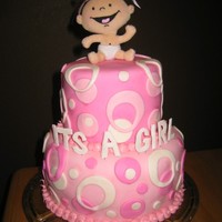 Girl Baby Shower This was my first time working with fondant. I think it turned out ok.