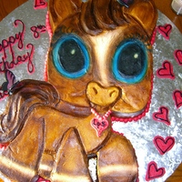 Littlest Pet Shop Cake.. I made this for my daughter and it was a hit with all the girls at the party.. It's covered in buttercream and airbrushed..