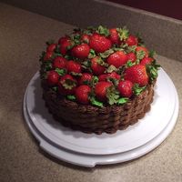 Fresh Strawberry Cake A birthday cake I did for my aunt's birthday