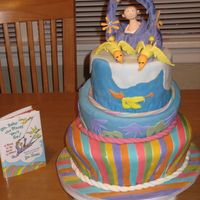 Oh Baby The Places You Will Go I made this rolled fondant topsy-turvy cake for a friend's baby shower. The decorations are made from rolled fondant and gumpaste. I...