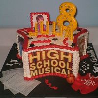 High School Musical Cake Made this for a little girl I know that is in LOVE with Zac Efron. the cake is frosted in buttercreme with edible images of the main...