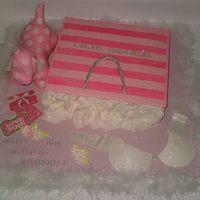 Victoria's Secret Fan I made this cake for a friend's daughter who is into Victoria Secret and their new "PINK" line, specifically the little dogs...