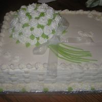 Bridal Shower Sheet Cake My first paid cake!