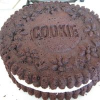 Oreo Ice Cream Brownie Cake The cake is Williams Sonoma' s peppermint brownie mix and the filling is vanilla bean ice cream. My first ice cream cake. Baked in...